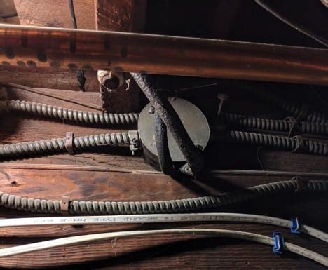 bx metal cable wiring 1950s house|bx wire history.